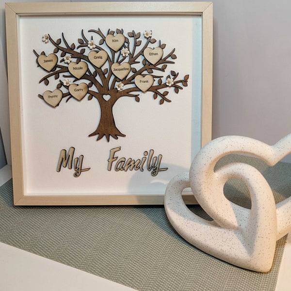 Personalised Wooden Family Tree