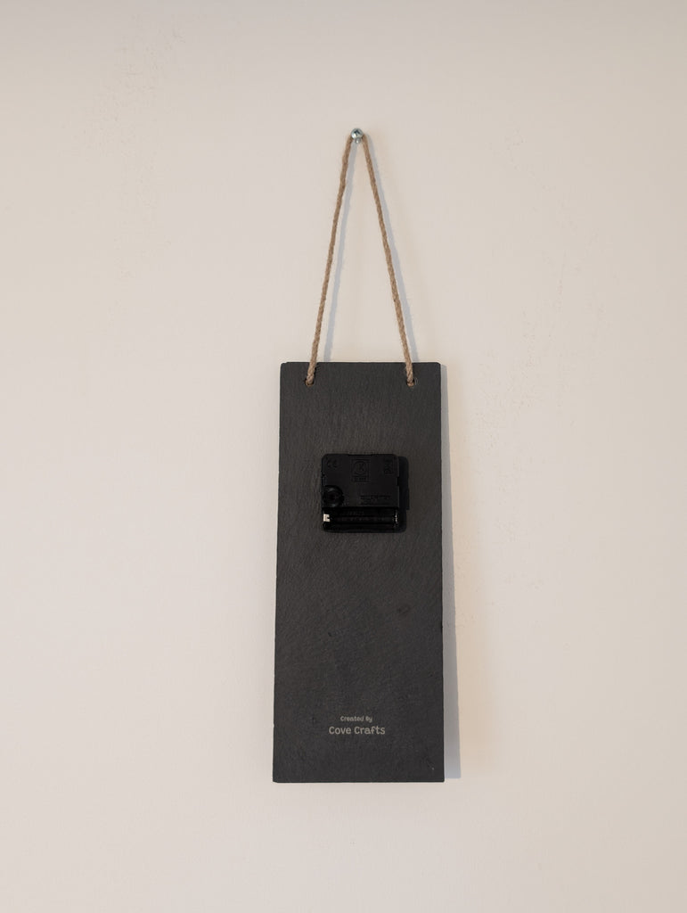 Highland Cow Slate Clock