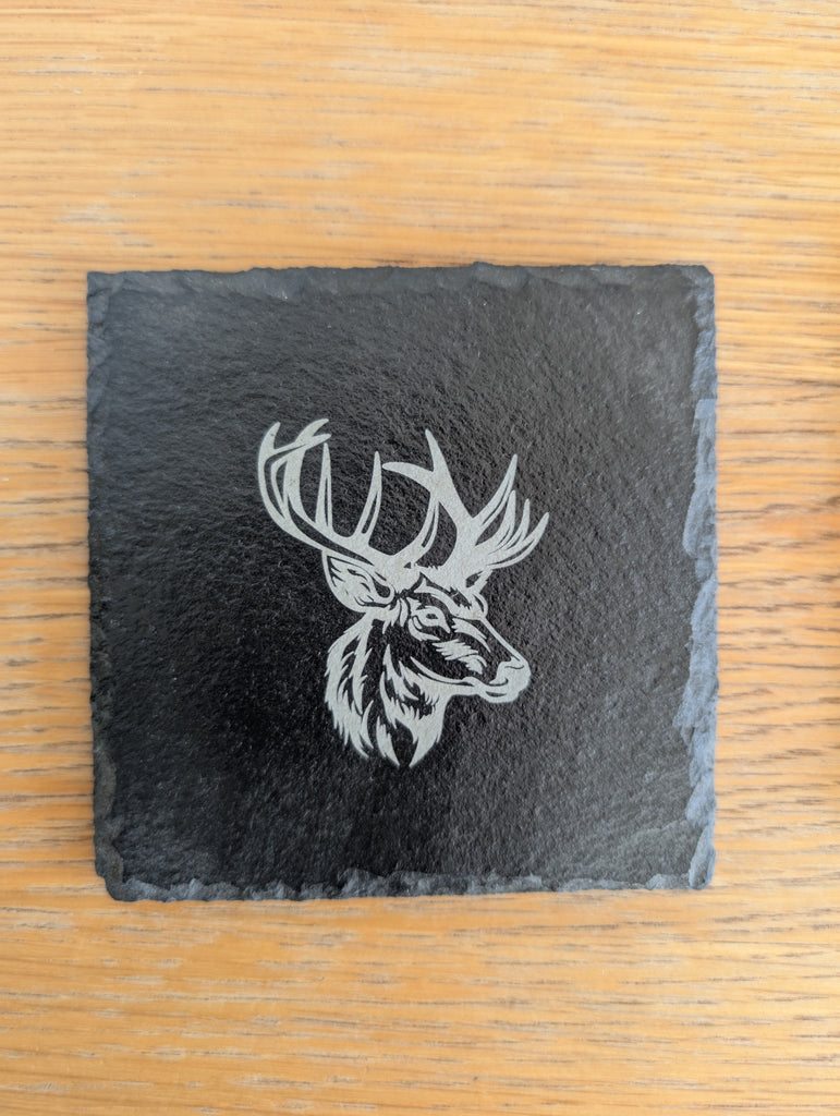 Slate Stag Coaster