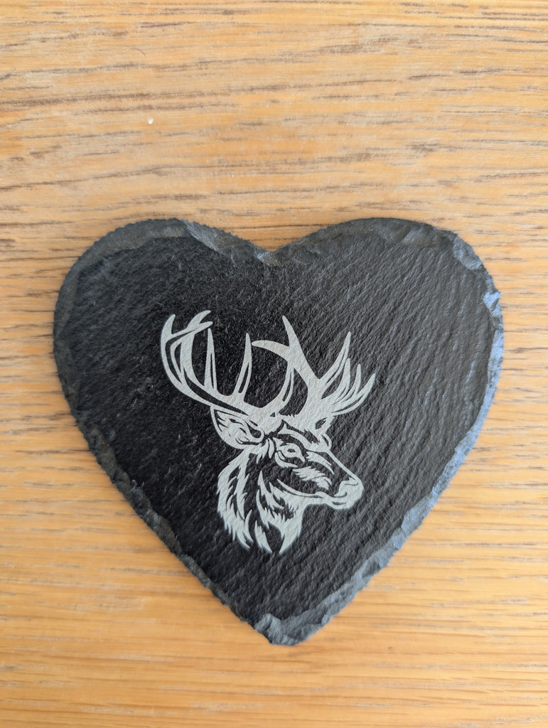 Slate Stag Coaster