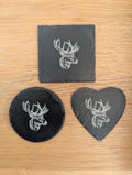 Slate Stag Coaster