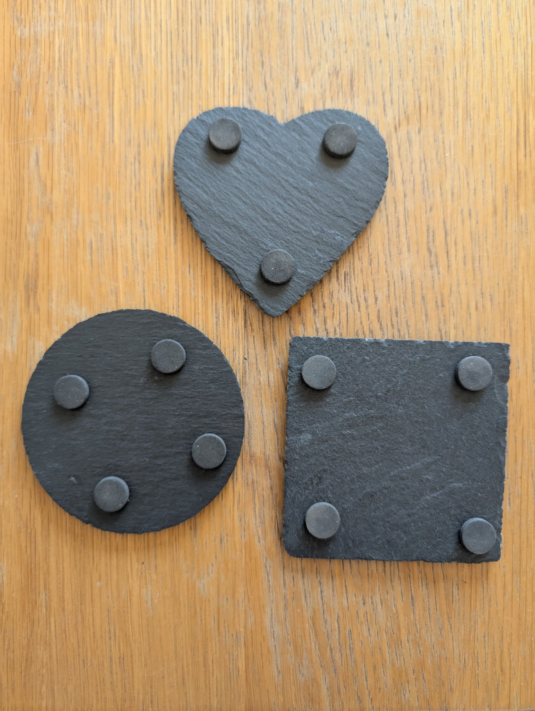 Slate Highland Cow Coaster