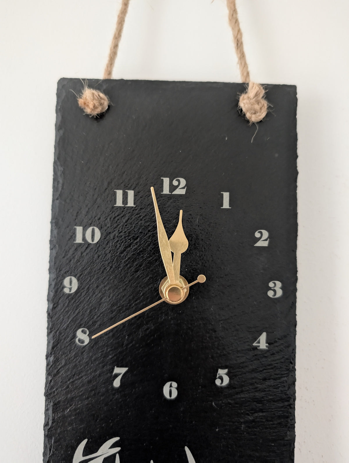 Stag Slate Clock