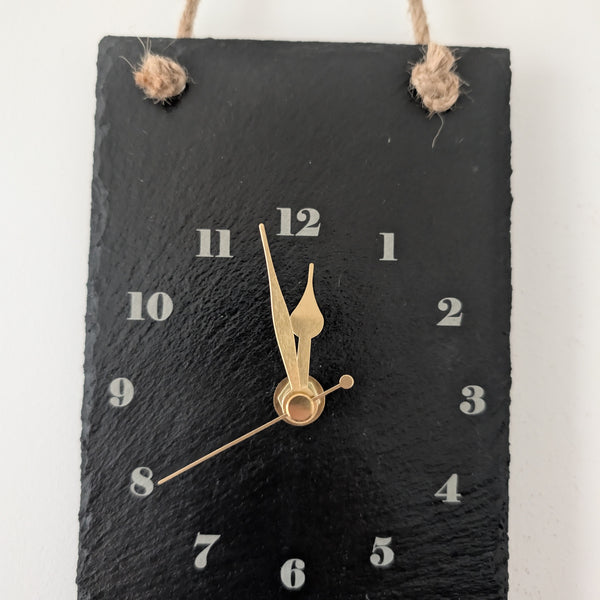 Stag Slate Clock