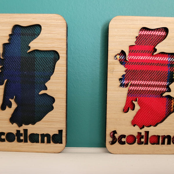 Scottish Themed Tartan Magnet