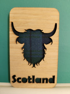 Scottish Themed Tartan Magnet