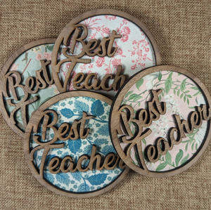 Best Teacher Wooden Magnet