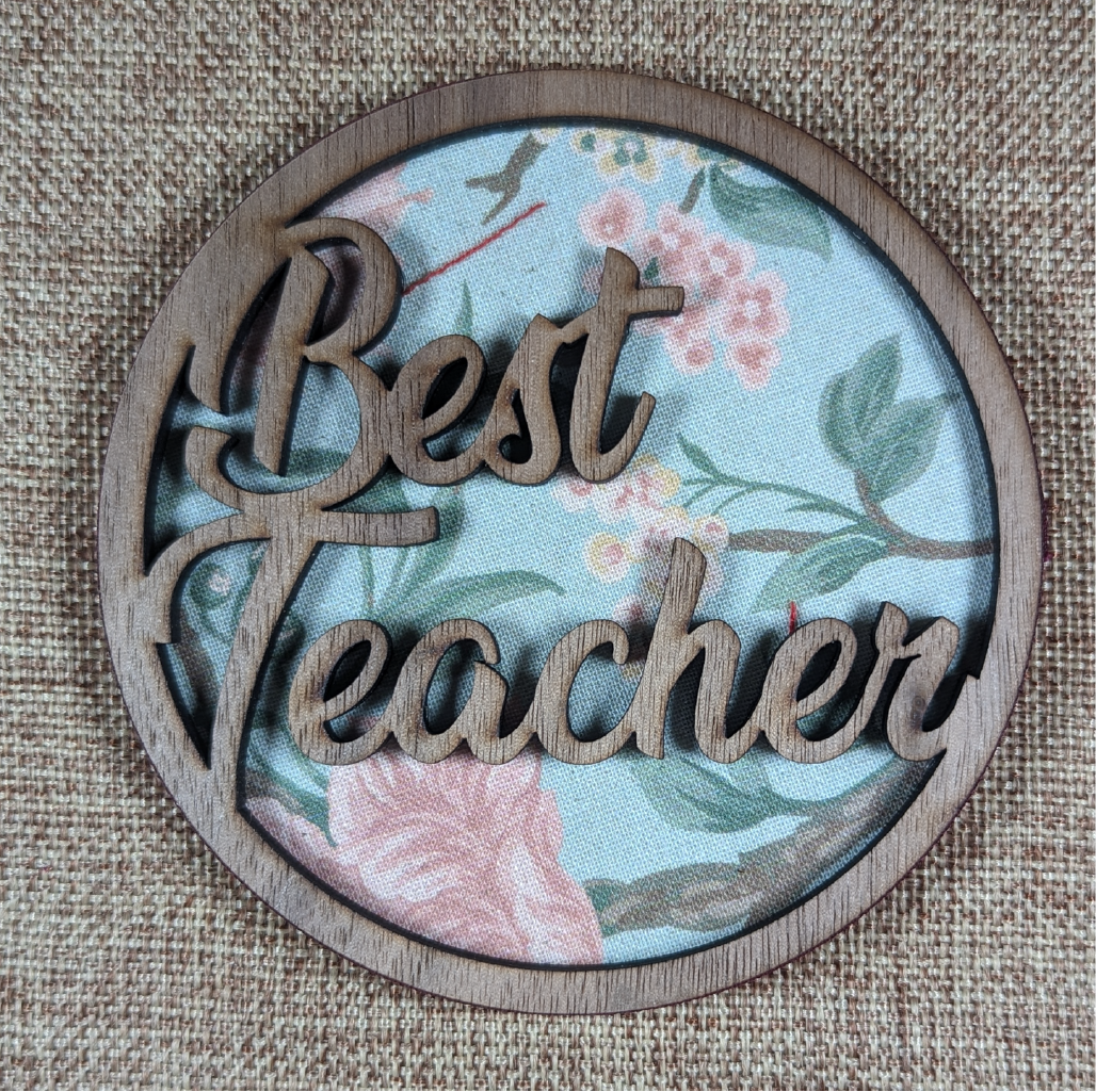 Best Teacher Wooden Magnet