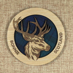 Scottish Tartan Stag Coaster